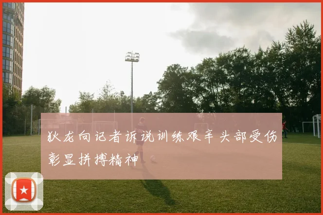 狄龙向记者诉说训练艰辛头部受伤彰显拼搏精神